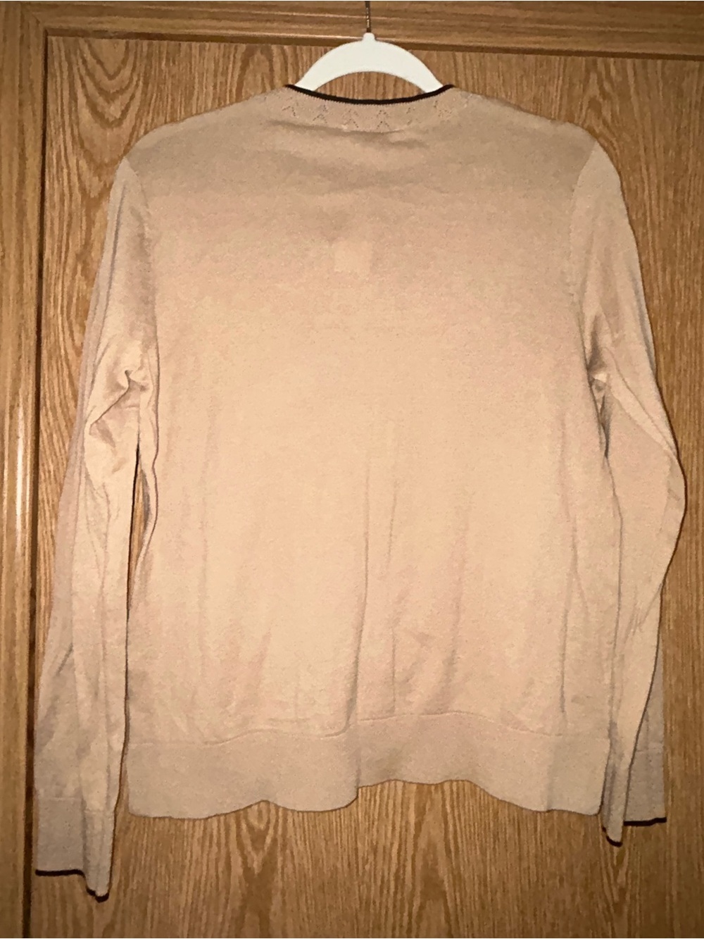 New, LOFT Outlet 100% Cotton Button Front Long Sleeve Cardigan Sweater - Picture 5 of 6